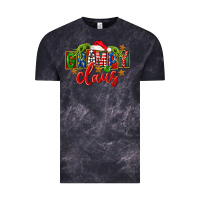 Cloud Black Christmas grampy claus Vintage Tee - FaDigitalArtStudio