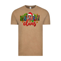 Vintage Coffee Christmas grampy claus Vintage Tee - FaDigitalArtStudio