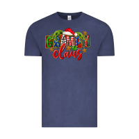 Vintage Denim Christmas grampy claus Vintage Tee - FaDigitalArtStudio