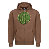 Chestnut cactus Zipper Hoodie - BarkalooDesign