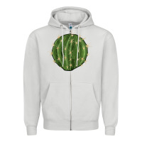 Dove Grey cactus Zipper Hoodie - BarkalooDesign