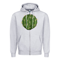Heather Grey cactus Zipper Hoodie - BarkalooDesign