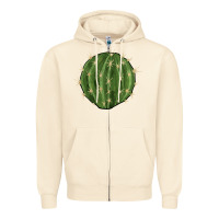Sandshell cactus Zipper Hoodie - BarkalooDesign