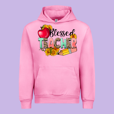Blessed Teacher Urban Hoodie Designed By Nancycooperartshop