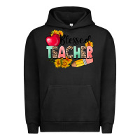 Pigment Black blessed teacher Urban Hoodie - NancyCooperArtShop