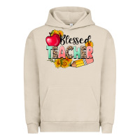 Pigment French Oak blessed teacher Urban Hoodie - NancyCooperArtShop
