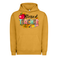 Pigment Peanut Butter blessed teacher Urban Hoodie - NancyCooperArtShop
