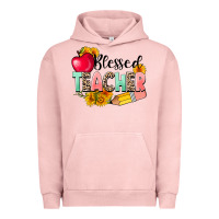 Pigment Salmon blessed teacher Urban Hoodie - NancyCooperArtShop