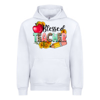 White blessed teacher Urban Hoodie - NancyCooperArtShop