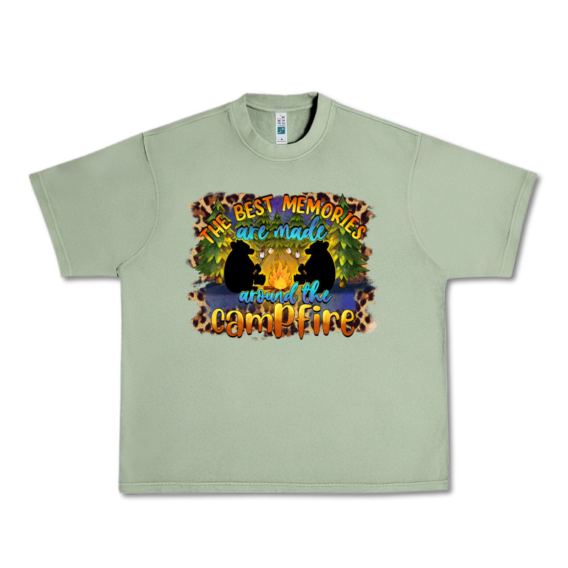 The Best Memories Are Made Around The Campfire Camping Urban Heavy Tee by BarkalooDesign | Teevron
