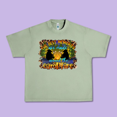The Best Memories Are Made Around The Campfire Camping Urban Heavy Tee Designed By Barkaloodesign