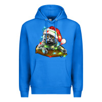 True Royal christmas scottish fold cat Premium Hoodie - LillyAllenDesigns
