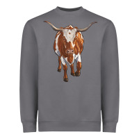 Storm longhorn cow Heavyweight Sweatshirt - RanaPortraitStore