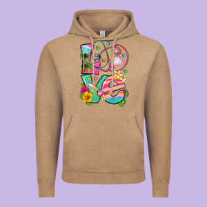 Love Summer Nurse Vintage Hoodie Designed By Texasbilliewilder