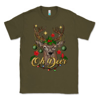 Army Green oh deer Christmas Classic Tee - BundleAndBundleShop