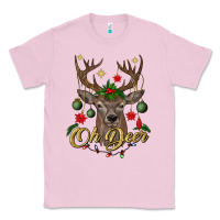 Bubblegum Pink oh deer Christmas Classic Tee - BundleAndBundleShop