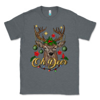Charcoal Heather oh deer Christmas Classic Tee - BundleAndBundleShop