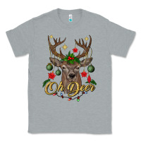 Heather Grey oh deer Christmas Classic Tee - BundleAndBundleShop