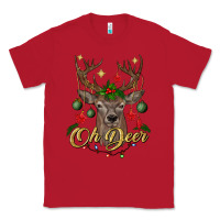 Red oh deer Christmas Classic Tee - BundleAndBundleShop
