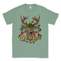 Sage oh deer Christmas Classic Tee - BundleAndBundleShop