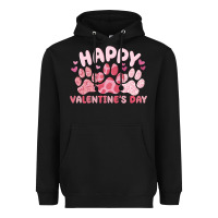 Black happy valentine's day Heavyweight Hoodie - MaliasSmallBusiness