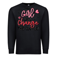 Black this girl will change the world Premium Sweatshirt - MaliasSmallBusiness