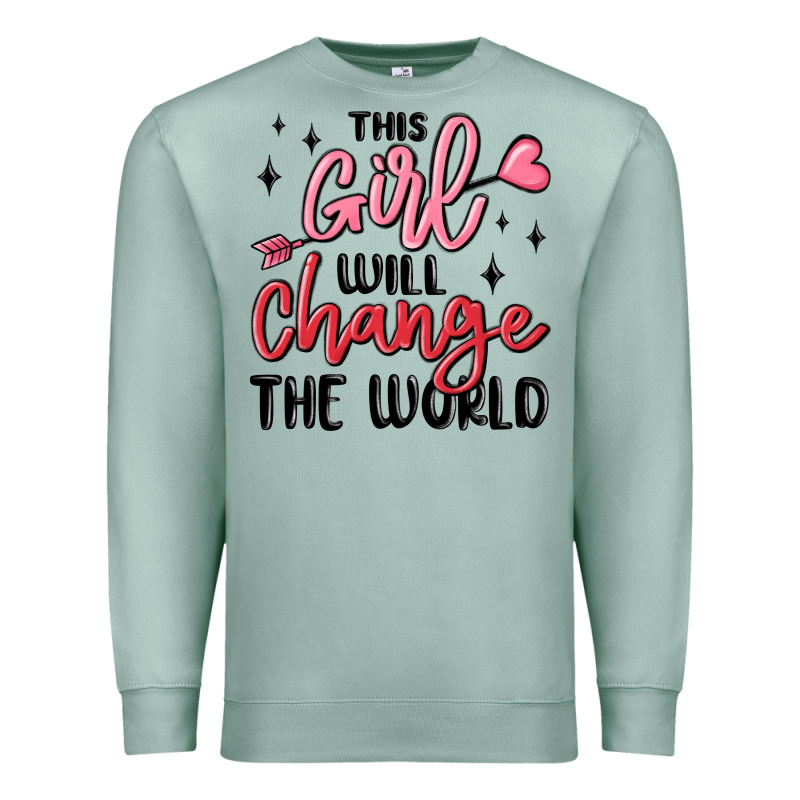 This Girl Will Change The World Premium Sweatshirt by MaliasSmallBusiness | Teevron