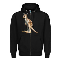 Black baby kangaroo Zipper Hoodie - LillyAllenDesigns