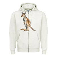 Oatmeal Heather baby kangaroo Zipper Hoodie - LillyAllenDesigns