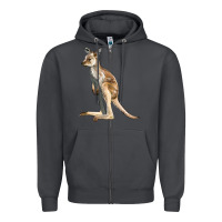 Smoke baby kangaroo Zipper Hoodie - LillyAllenDesigns