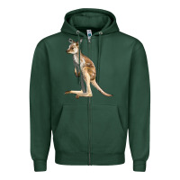 Sports Green baby kangaroo Zipper Hoodie - LillyAllenDesigns