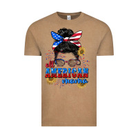 Vintage Coffee All American Mama 4th of July Vintage Tee - CowGirlArtShop