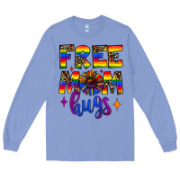 Colony Blue free mom hugs Long Sleeve Tee - JahusDesignShop