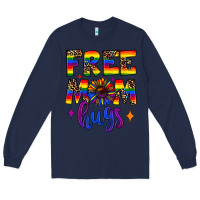 Navy free mom hugs Long Sleeve Tee - JahusDesignShop