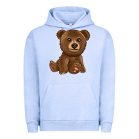 Pigment Grape Ice bear Urban Hoodie - texasbilliewilder