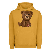 Pigment Peanut Butter bear Urban Hoodie - texasbilliewilder