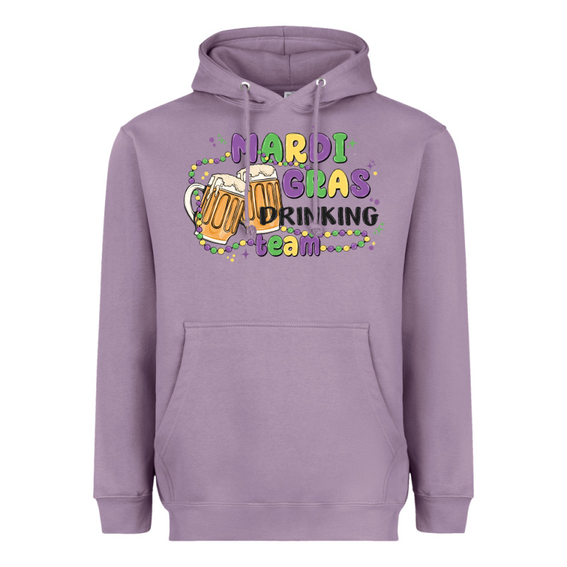 Mardi Gras Drinking Team Heavyweight Hoodie by MaliasSmallBusiness | Teevron