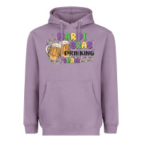 Lavender mardi gras drinking team Heavyweight Hoodie - MaliasSmallBusiness