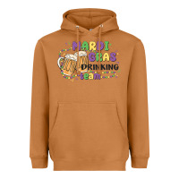 Meerkat mardi gras drinking team Heavyweight Hoodie - MaliasSmallBusiness