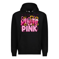 Black in october we wear pink football Premium Hoodie - LillyAllenDesigns