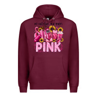 In October We Wear Pink Football Premium Hoodie | Teevron