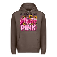 Coffee in october we wear pink football Premium Hoodie - LillyAllenDesigns