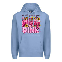 Colony Blue in october we wear pink football Premium Hoodie - LillyAllenDesigns