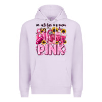 Lilac in october we wear pink football Premium Hoodie - LillyAllenDesigns