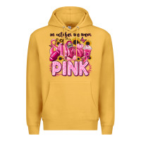Mustard in october we wear pink football Premium Hoodie - LillyAllenDesigns