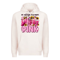 Pale Pink in october we wear pink football Premium Hoodie - LillyAllenDesigns
