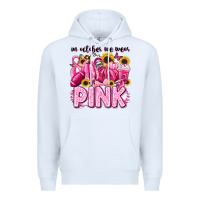White in october we wear pink football Premium Hoodie - LillyAllenDesigns