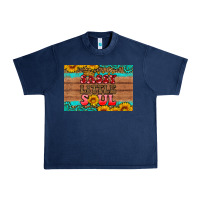 Navy sassy little soul  skinny metal can holder Urban Heavy Tee - HRA Design Shop