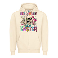 Sandshell dead inside but it's easter Zipper Hoodie - Jasminsmagicworld