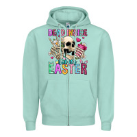 Seafoam dead inside but it's easter Zipper Hoodie - Jasminsmagicworld